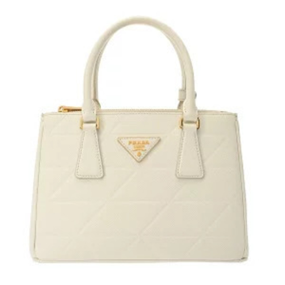Prada Galleria Bag Bianco Saffiano Leather Handbag